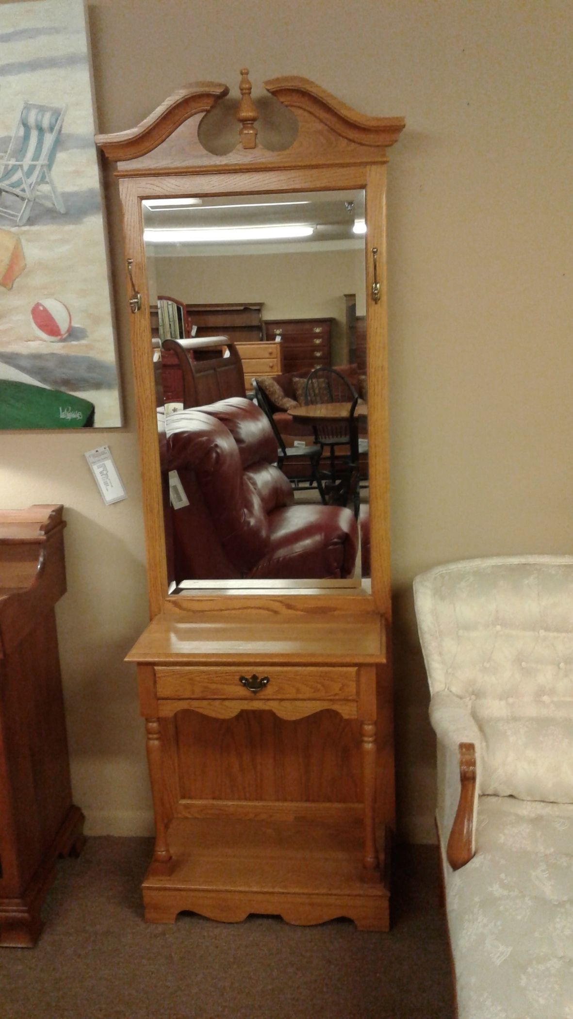 broyhill furniture fontana collection on Broyhill Oak Hall Tree Delmarva Furniture Consignment