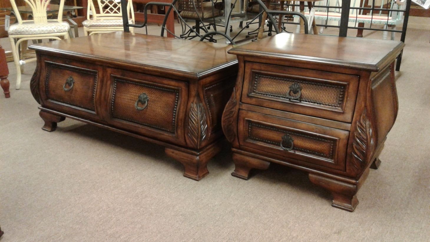 BOMBAY COCKTAIL & END TABLE Delmarva Furniture Consignment
