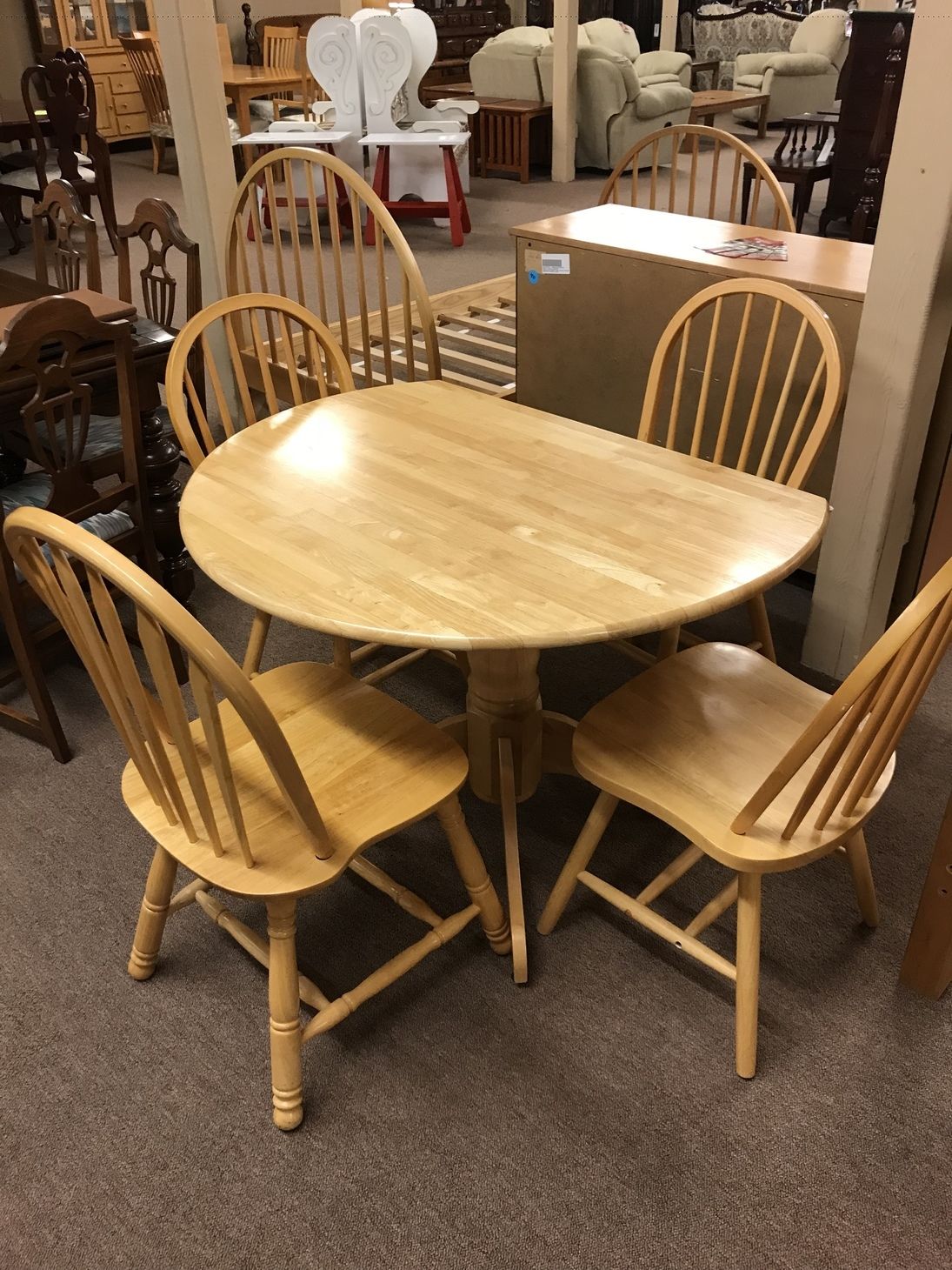 DROP LEAF TABLE W/4 CHAIRS Delmarva Furniture Consignment