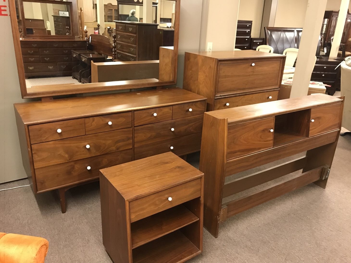 FULL SIZE MCM BEDROOM SET | Delmarva Furniture Consignment