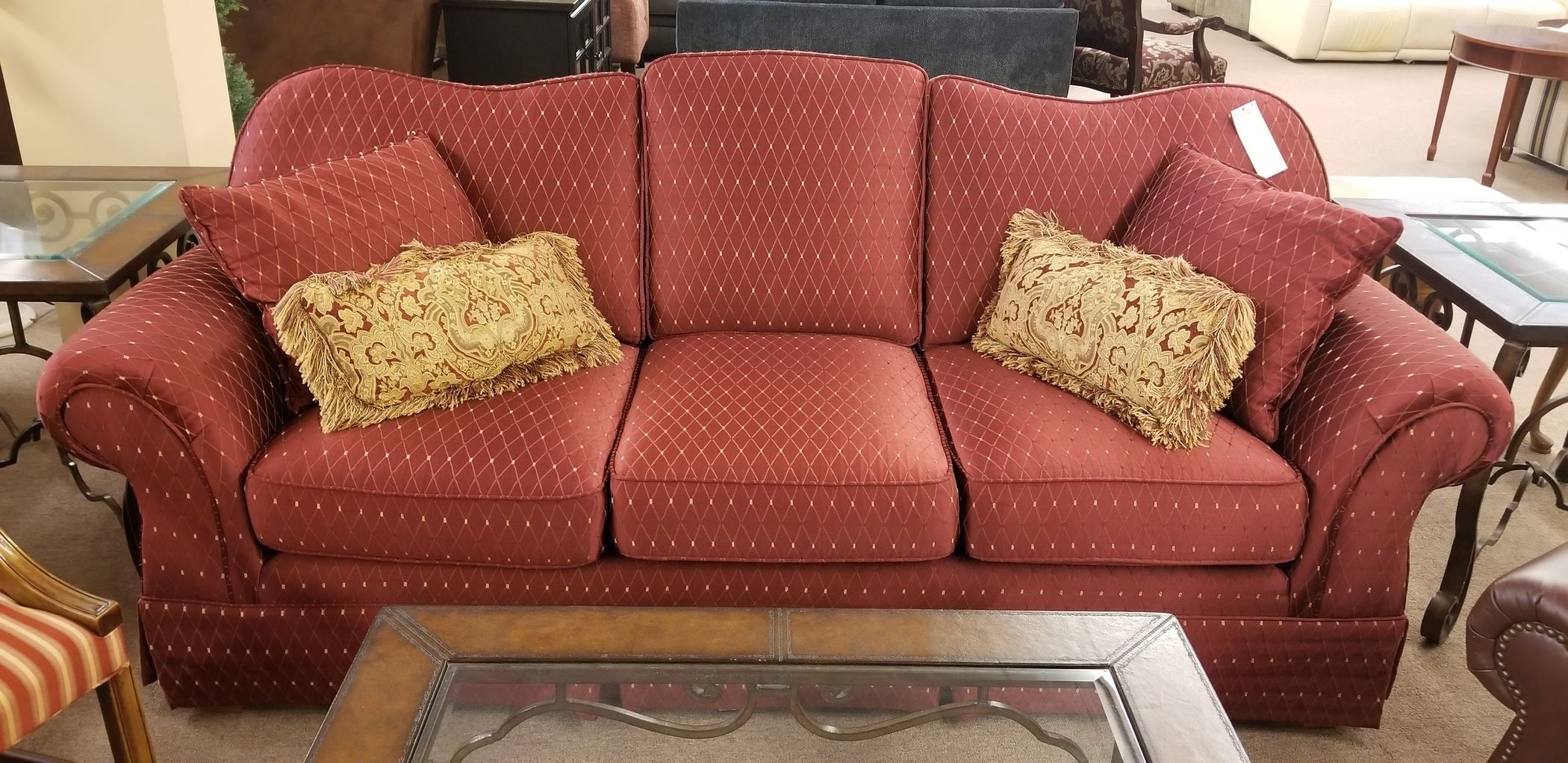 RED KING HICKORY SOFA Delmarva Furniture Consignment
