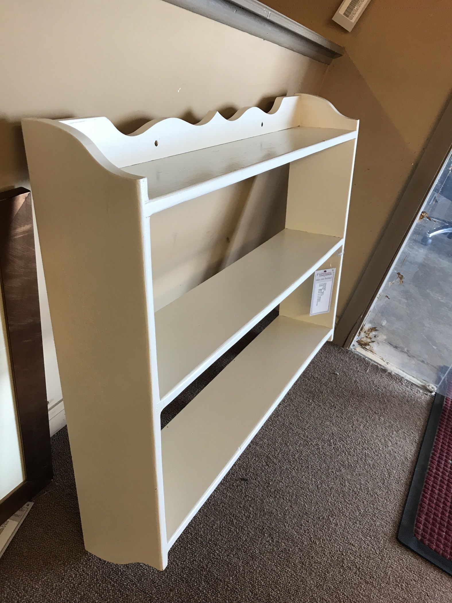 WHITE WALL SHELF Delmarva Furniture Consignment