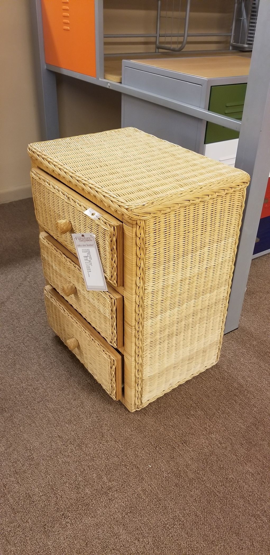 WICKER NIGHTSTAND Delmarva Furniture Consignment