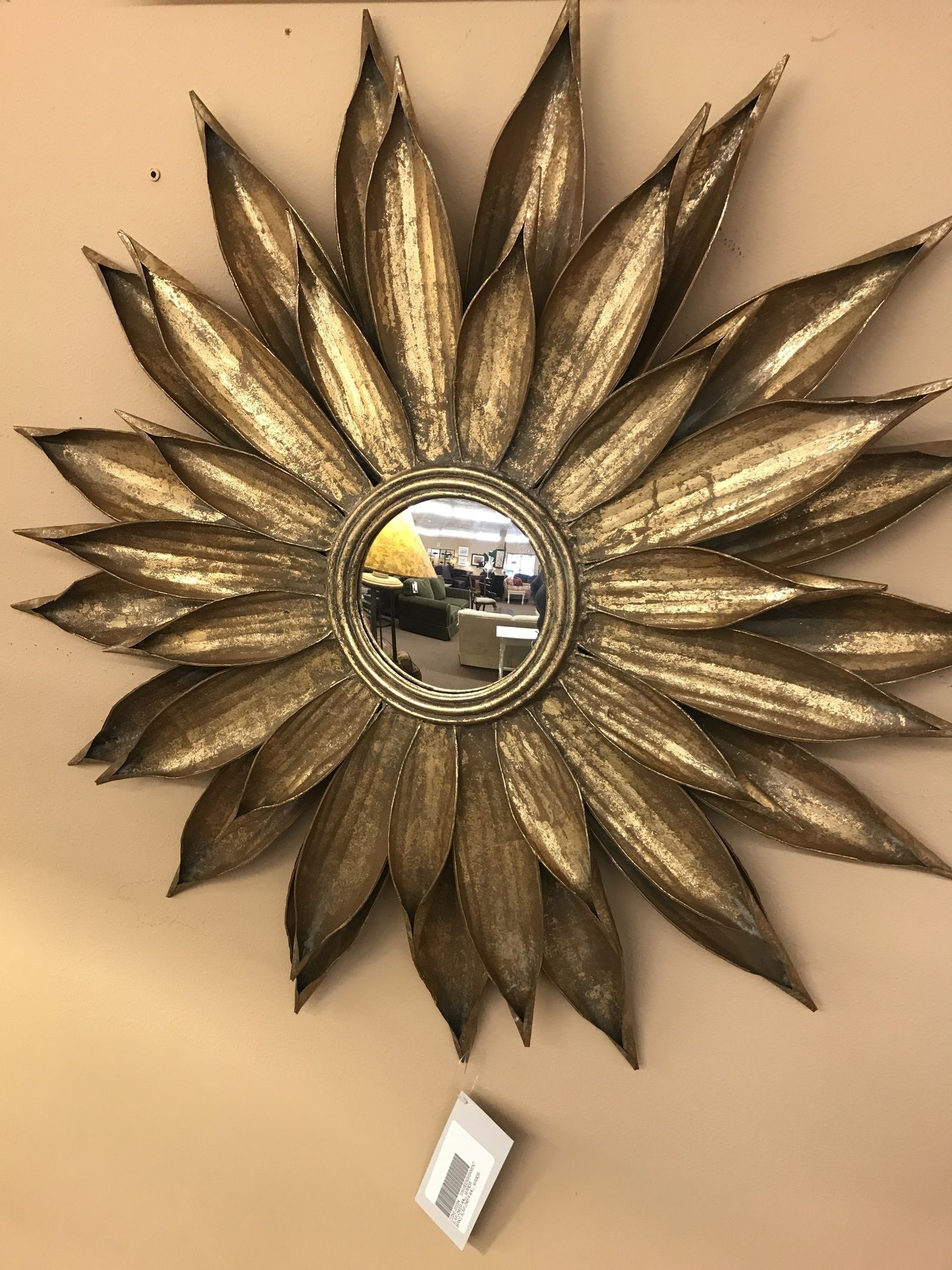 SUNFLOWER WALL MIRROR Delmarva Furniture Consignment