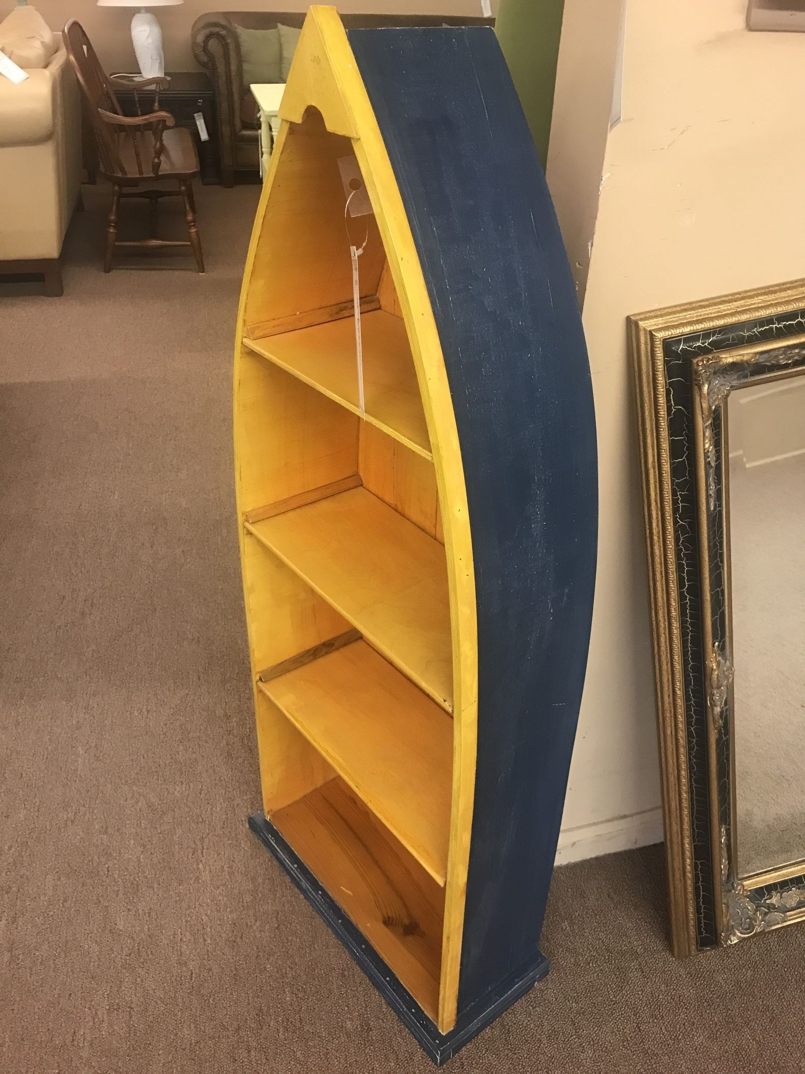 Simple Boat Bookcase for Living room