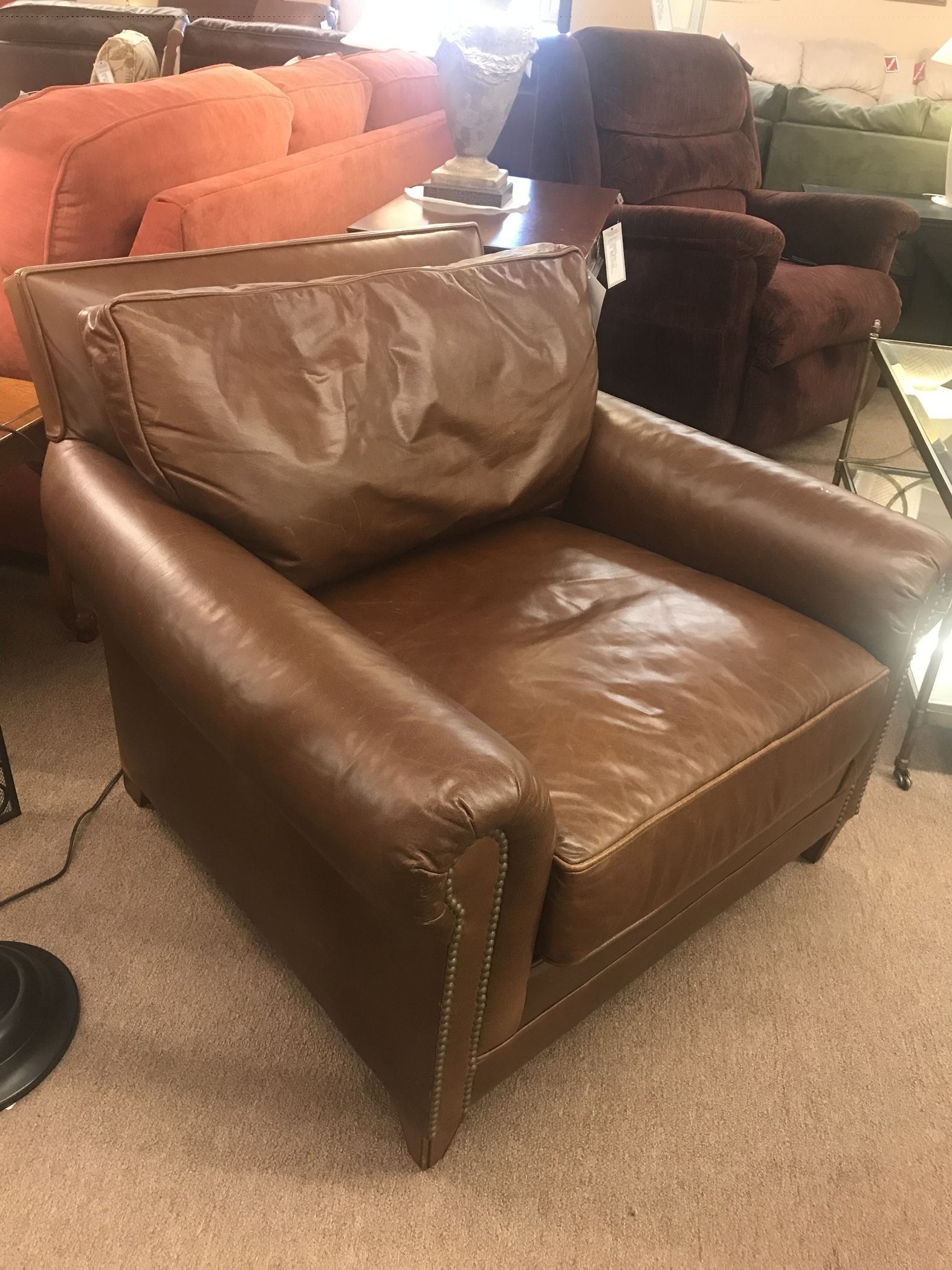 Ralph Lauren Leather Arm Chair Delmarva Furniture