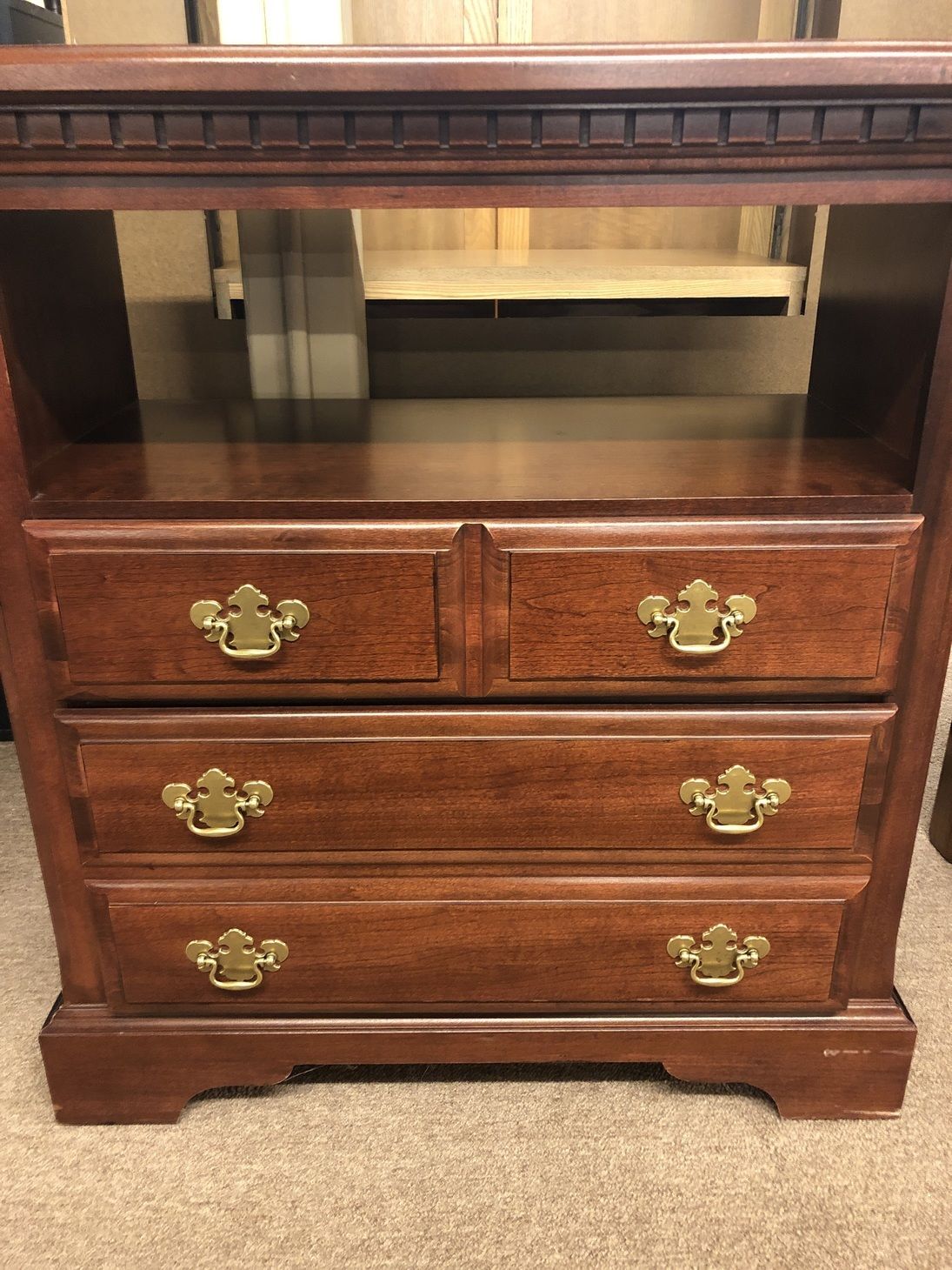 VAUGHN BASSETT MEDIA CHEST Delmarva Furniture Consignment