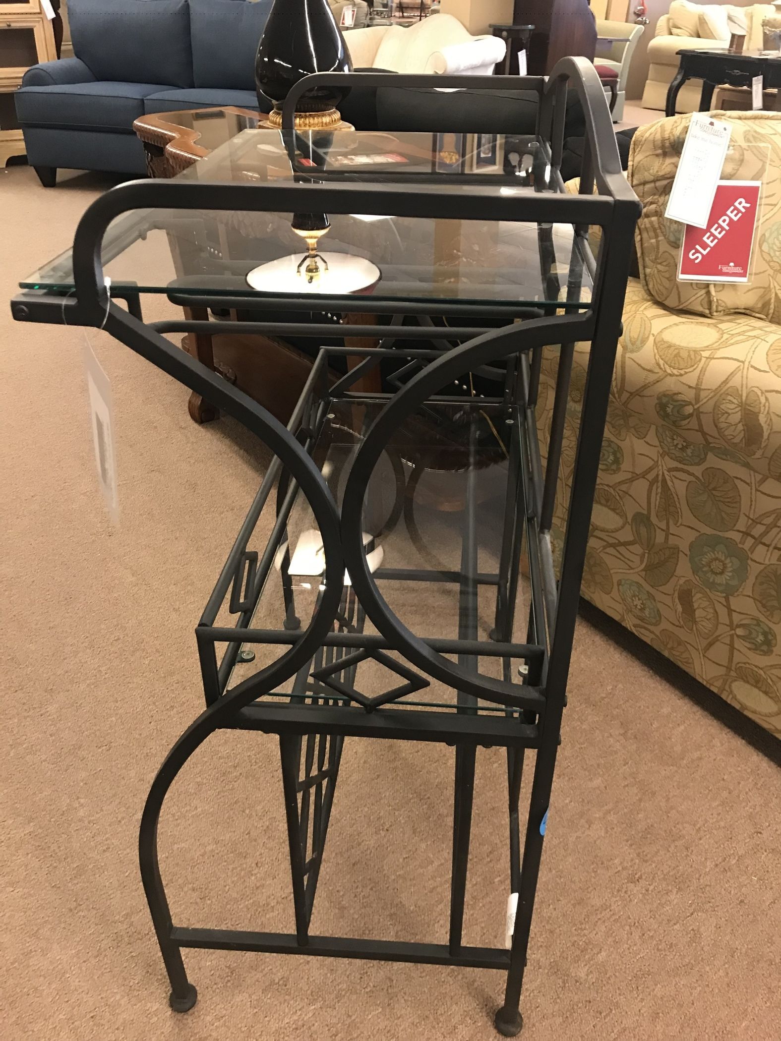 WROUGHT IRON WINE RACK Delmarva Furniture Consignment