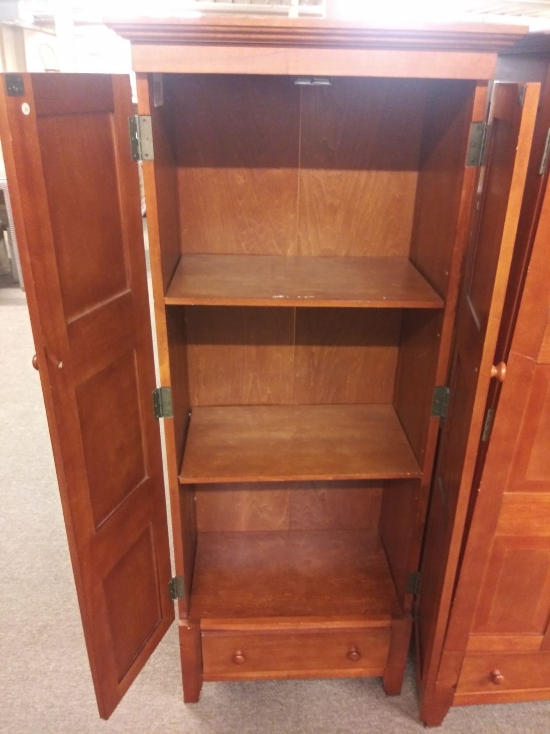 TALL CABINET W/ SHELVING | Delmarva Furniture Consignment
