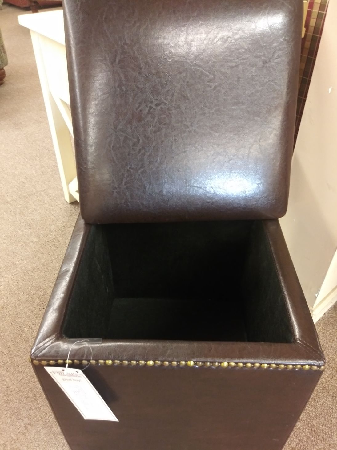 NAILHEAD STORAGE OTTOMAN Delmarva Furniture Consignment