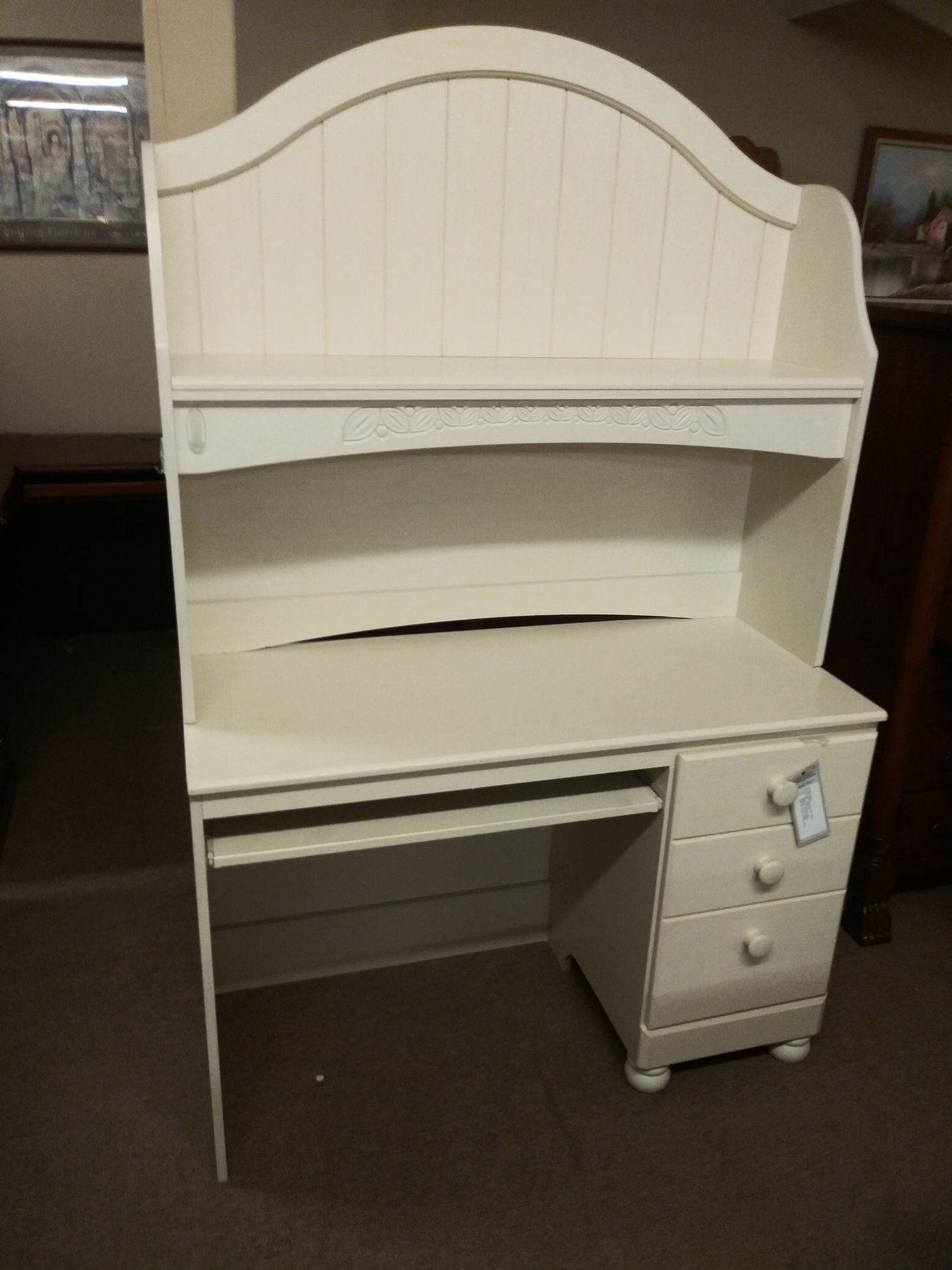 ASHLEY CREAM COLORED DESK Delmarva Furniture Consignment