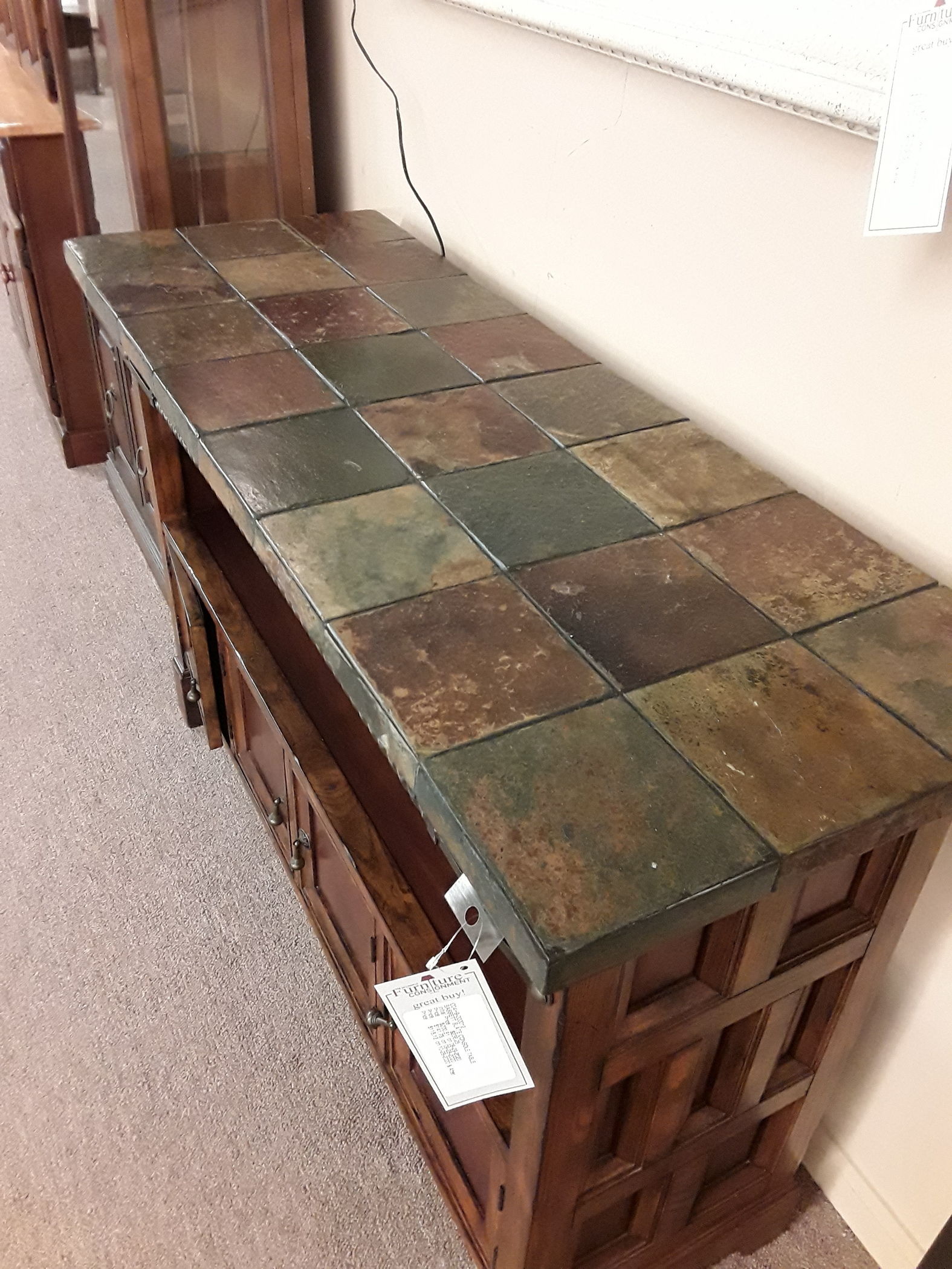 BASSETT SLATE CONSOLE TABLE Delmarva Furniture Consignment
