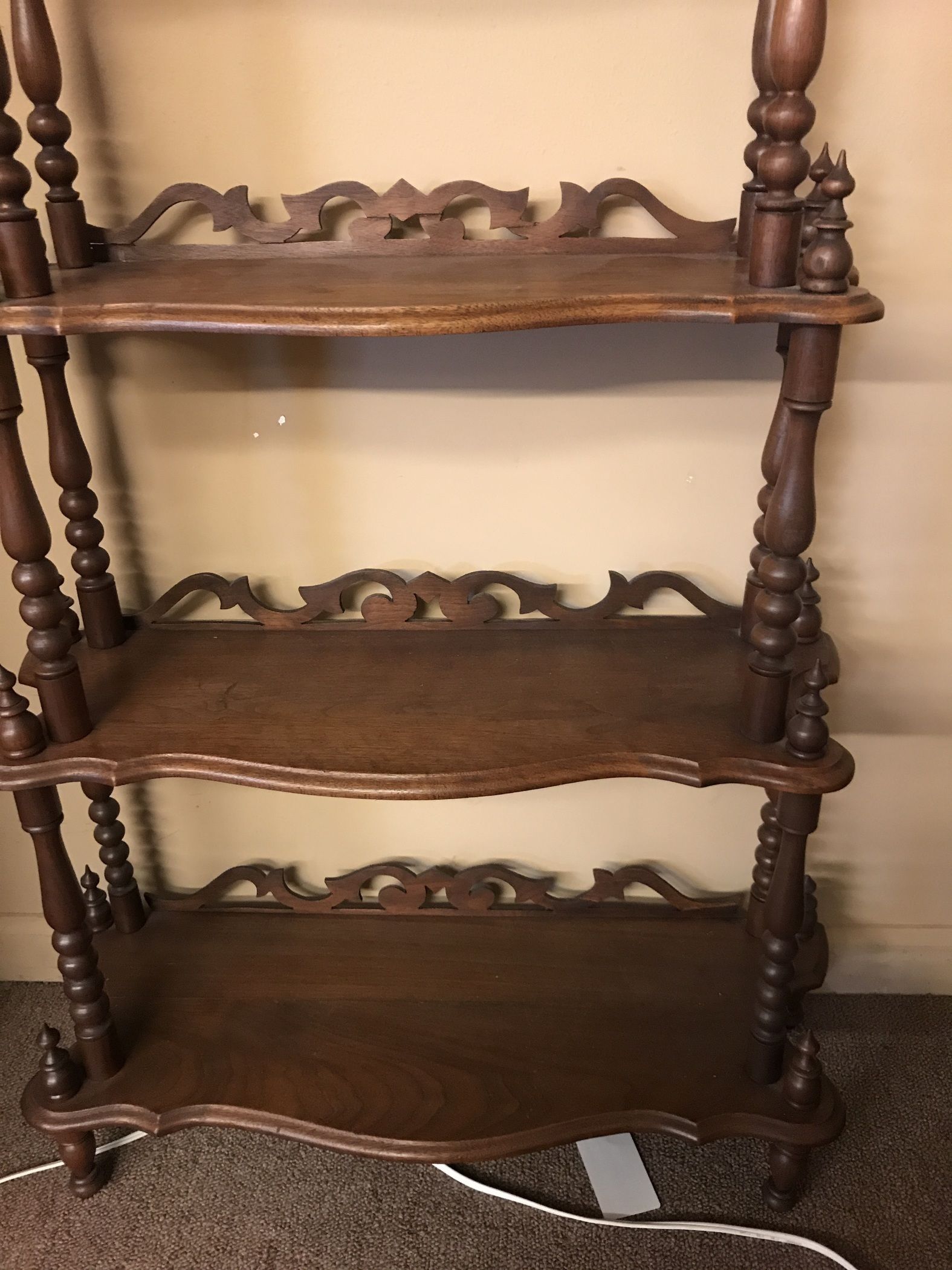 ANTIQUE 5 SHELF ETAGE'RE Delmarva Furniture Consignment