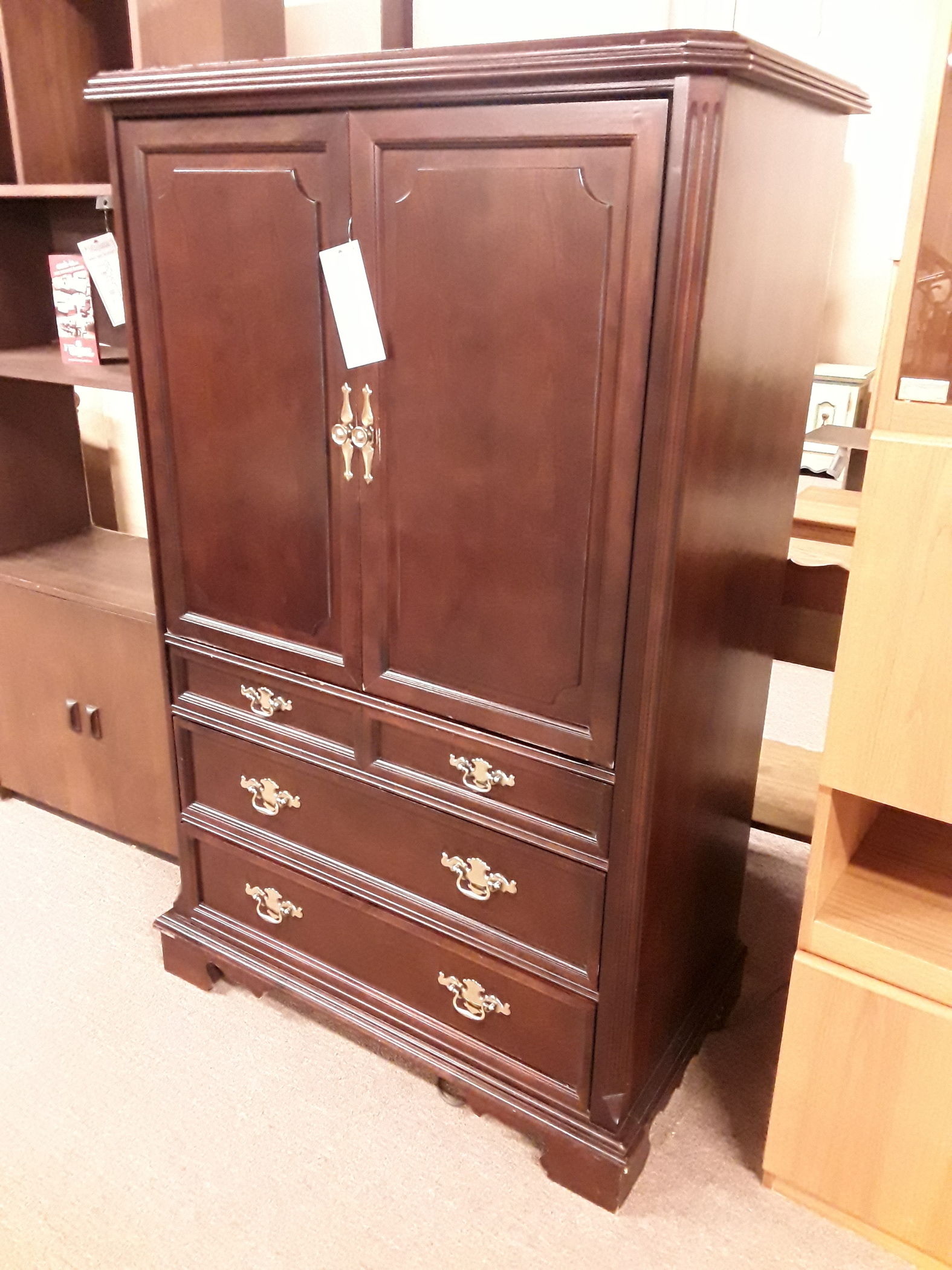 vintage bassett armoire