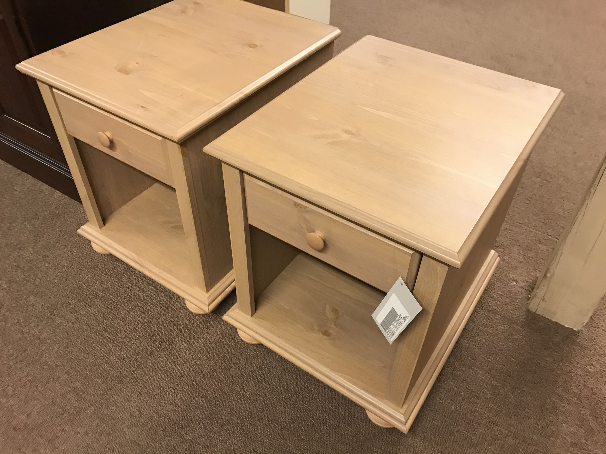 PR PINE WHITE WASH NIGHTSTANDS Delmarva Furniture Consignment