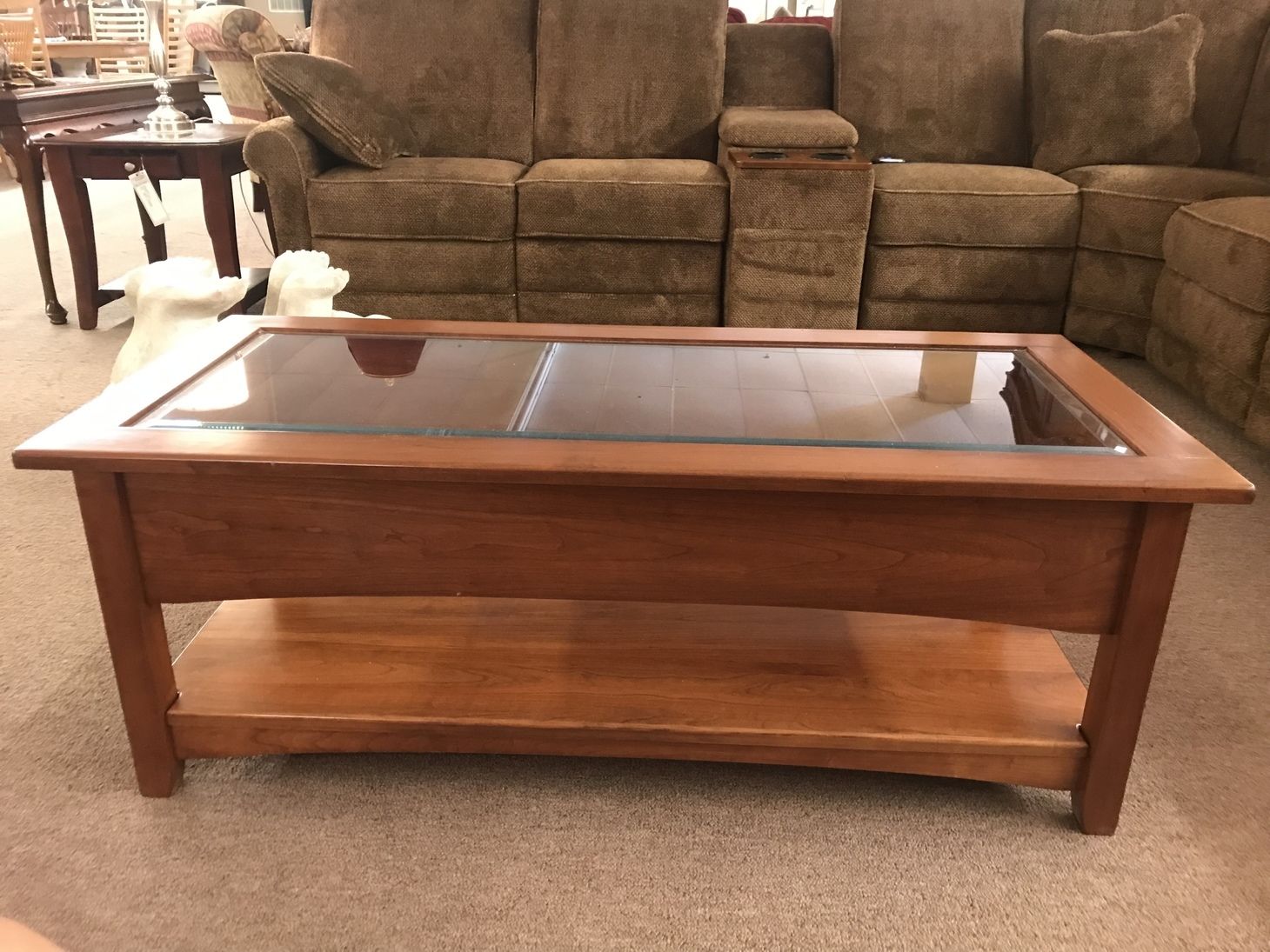 Cherry Epoxy River Coffee Table Amish Live Edge Coffe vrogue.co