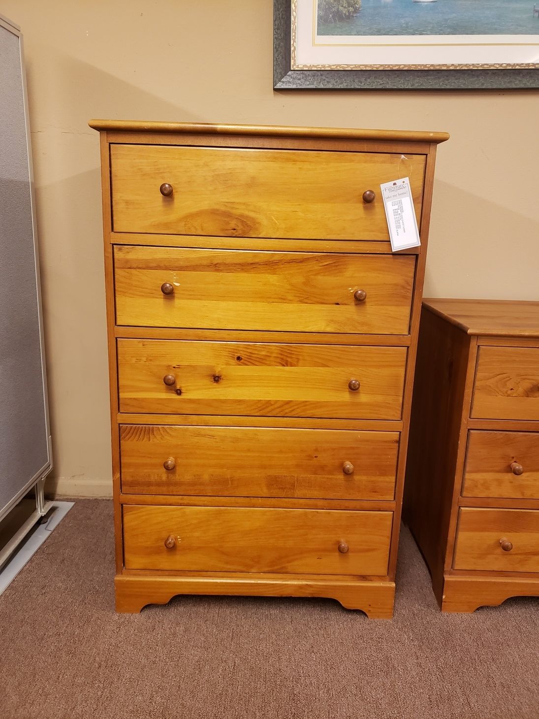 MASTERCRAFT PINE CHEST 5/DWR Delmarva Furniture Consignment